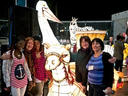 lantern parade walk for refugees